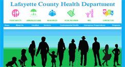 Desktop Screenshot of lafayettecountyhealth.org