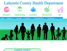 Tablet Screenshot of lafayettecountyhealth.org